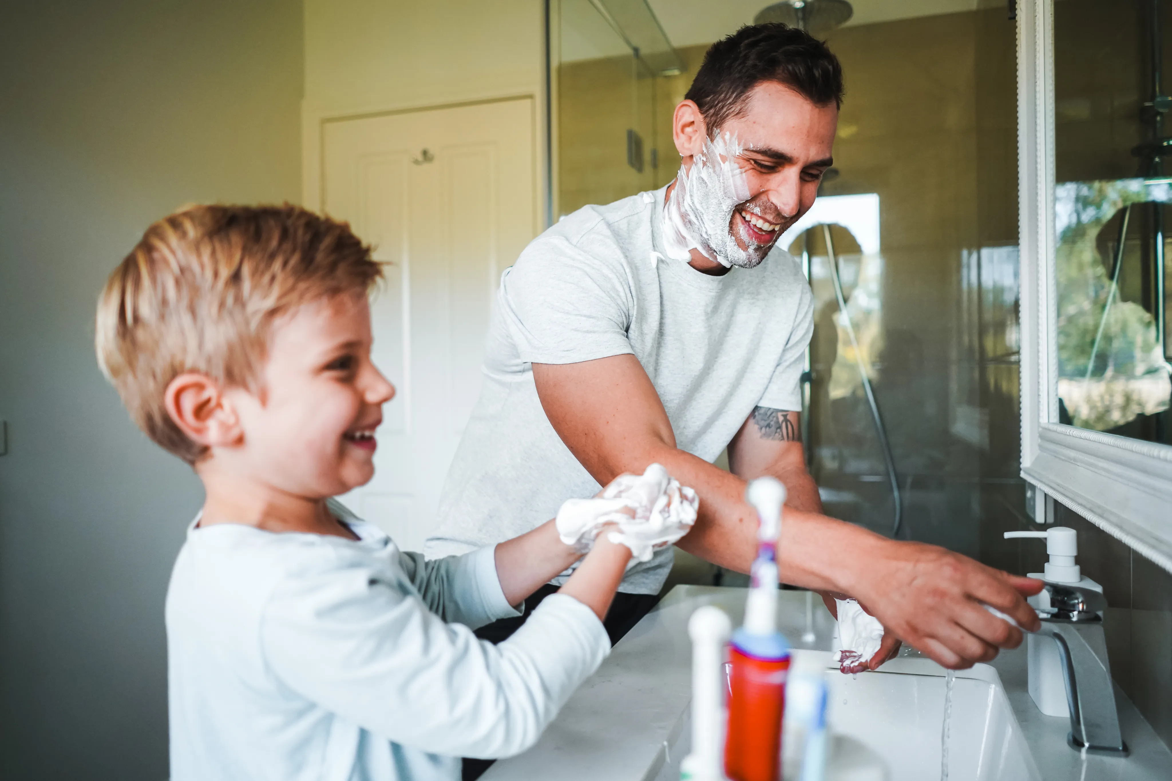 Family bathroom with OneWater filtration system
